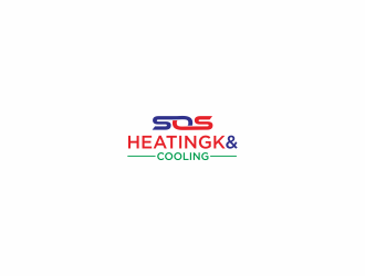 S.O.S Heating & Cooling logo design by apikapal