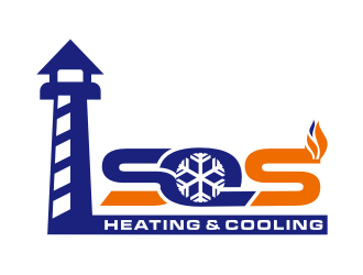 S.O.S Heating & Cooling logo design by Zhafir