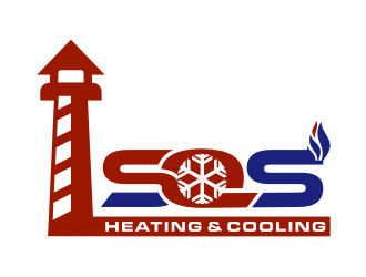 S.O.S Heating & Cooling logo design by Zhafir