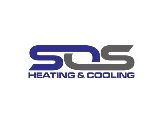 S.O.S Heating & Cooling logo design by agil