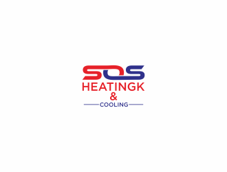 S.O.S Heating & Cooling logo design by apikapal