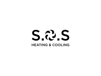 S.O.S Heating & Cooling logo design by N3V4