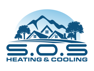 S.O.S Heating & Cooling logo design by cintoko