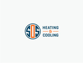 S.O.S Heating & Cooling logo design by Susanti