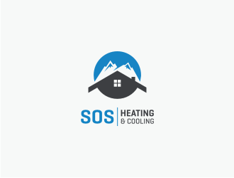 S.O.S Heating & Cooling logo design by Susanti