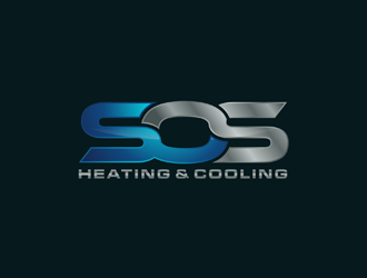 S.O.S Heating & Cooling logo design by ndaru