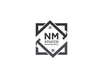 NM Stucco Professionals logo design by N3V4