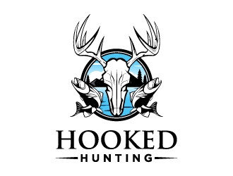 HookedHunting logo design by cybil