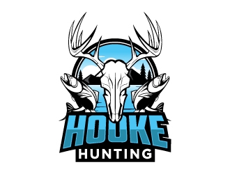 HookedHunting logo design by cybil