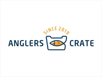 Anglers Crate logo design by Shabbir
