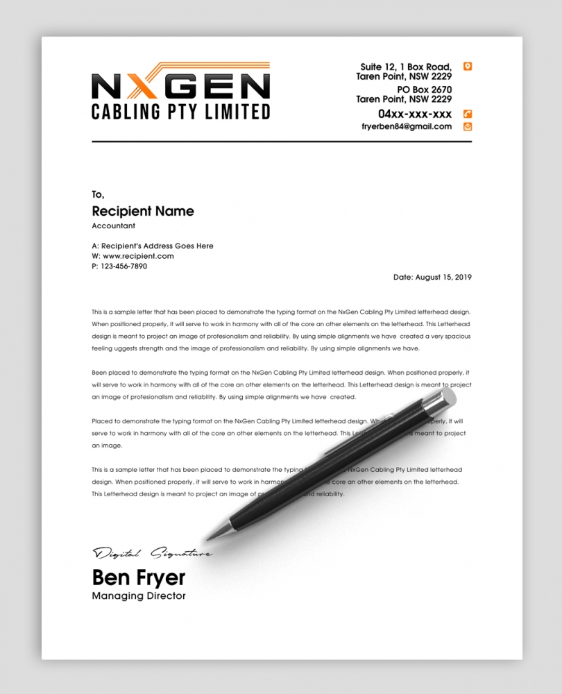 NxGen Cabling Pty Limited logo design by abss