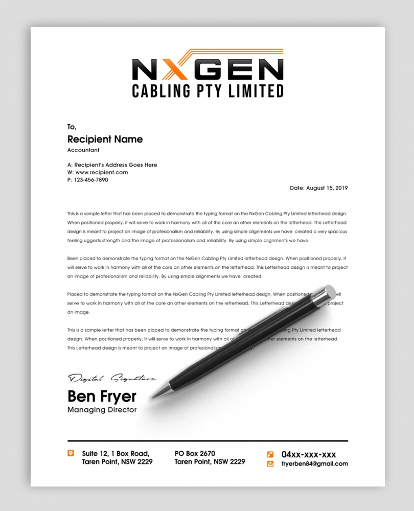 NxGen Cabling Pty Limited logo design by abss
