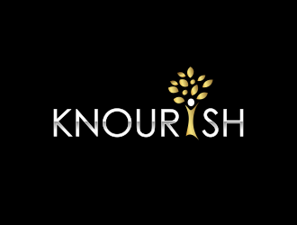 Knourish logo design by akhi