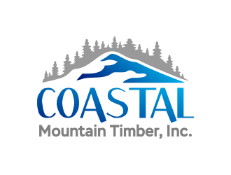 Coastal Mountain Timber, Inc. logo design by ROSHTEIN