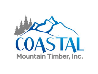 Coastal Mountain Timber, Inc. logo design by ROSHTEIN