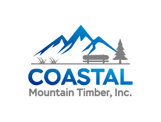 Coastal Mountain Timber, Inc. logo design by ROSHTEIN