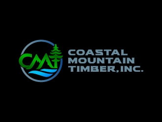 Coastal Mountain Timber, Inc. logo design by josephope