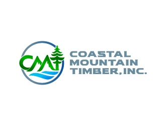 Coastal Mountain Timber, Inc. logo design by josephope