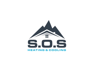 S.O.S Heating & Cooling logo design by haidar