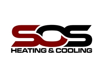 S.O.S Heating & Cooling logo design by agil