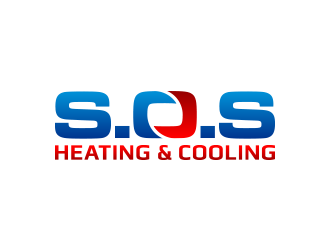 S.O.S Heating & Cooling logo design by lexipej
