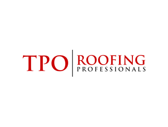 TPO Roofing Professionals logo design by alby
