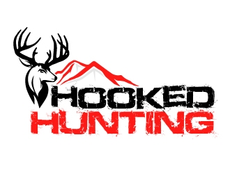 HookedHunting logo design by ElonStark