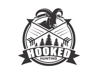 HookedHunting logo design by karjen