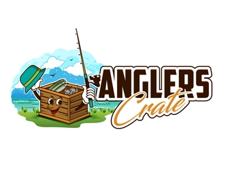 Anglers Crate logo design by DreamLogoDesign
