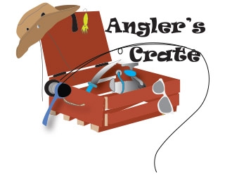 Anglers Crate logo design by not2shabby
