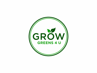 Grow Greens 4 U logo design by ammad