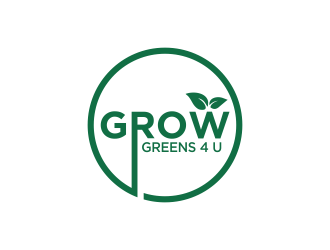 Grow Greens 4 U logo design by oke2angconcept