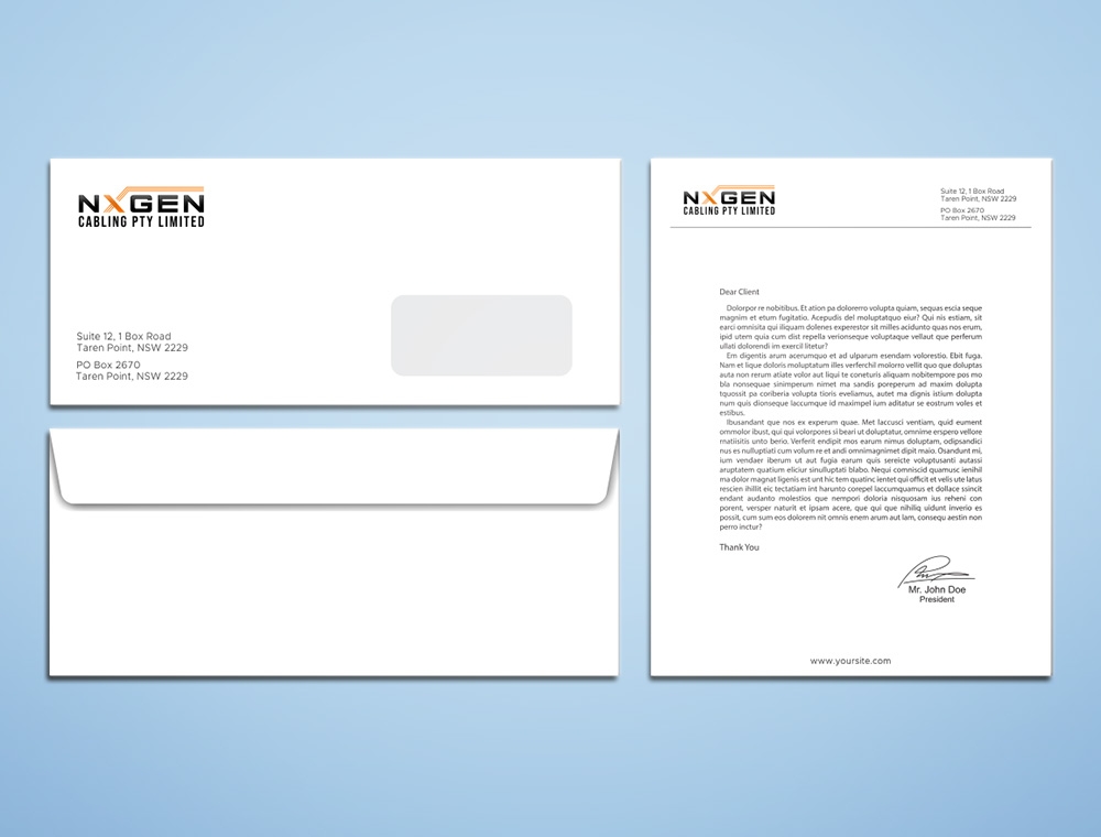 NxGen Cabling Pty Limited logo design by Kindo