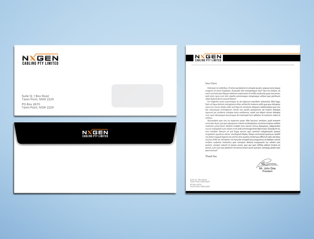NxGen Cabling Pty Limited logo design by Kindo