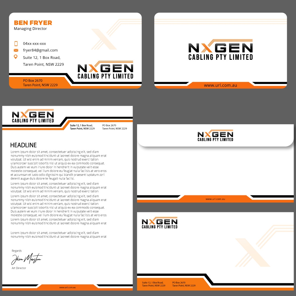 NxGen Cabling Pty Limited logo design by Gelotine
