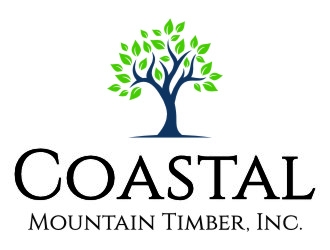 Coastal Mountain Timber, Inc. logo design by jetzu