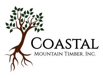Coastal Mountain Timber, Inc. logo design by jetzu