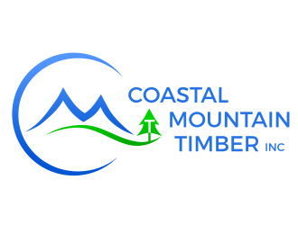 Coastal Mountain Timber, Inc. logo design by Rossee