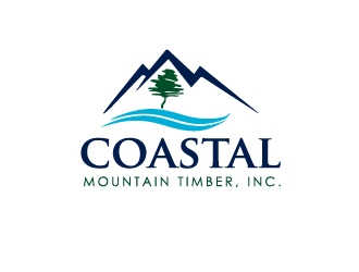 Coastal Mountain Timber, Inc. logo design by Marianne
