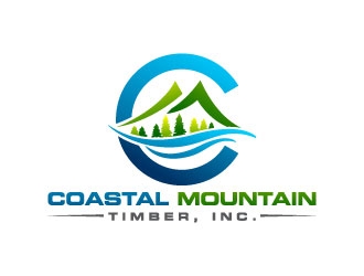 Coastal Mountain Timber, Inc. logo design by J0s3Ph