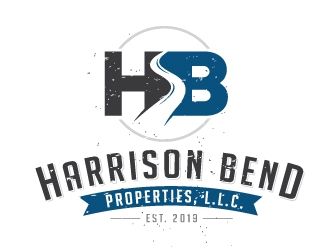 Harrison Bend Properties, L.L.C.   logo design by REDCROW