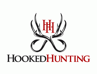 HookedHunting logo design by lestatic22