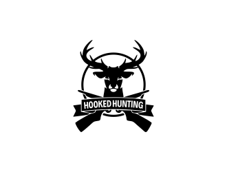 HookedHunting logo design by akhi
