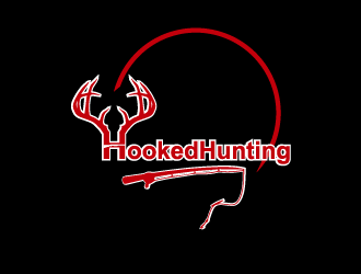 HookedHunting logo design by axel182