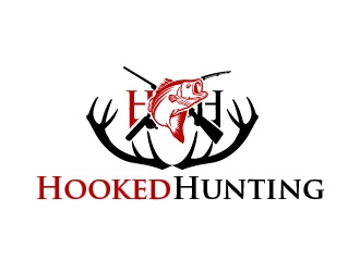 HookedHunting logo design by usef44
