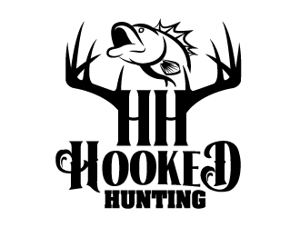 HookedHunting logo design by LogOExperT