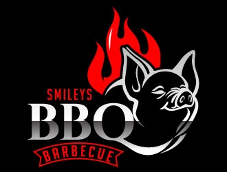 Smileys Barbecue logo design by Suvendu