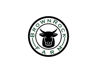 BrownRock Farm logo design by oke2angconcept