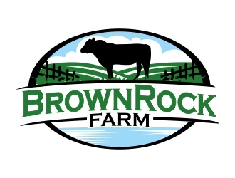 BrownRock Farm logo design by ruki