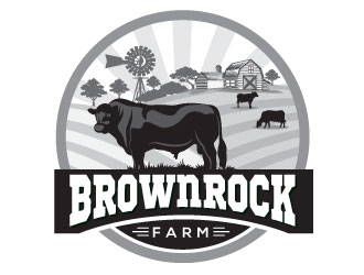 BrownRock Farm logo design by Suvendu